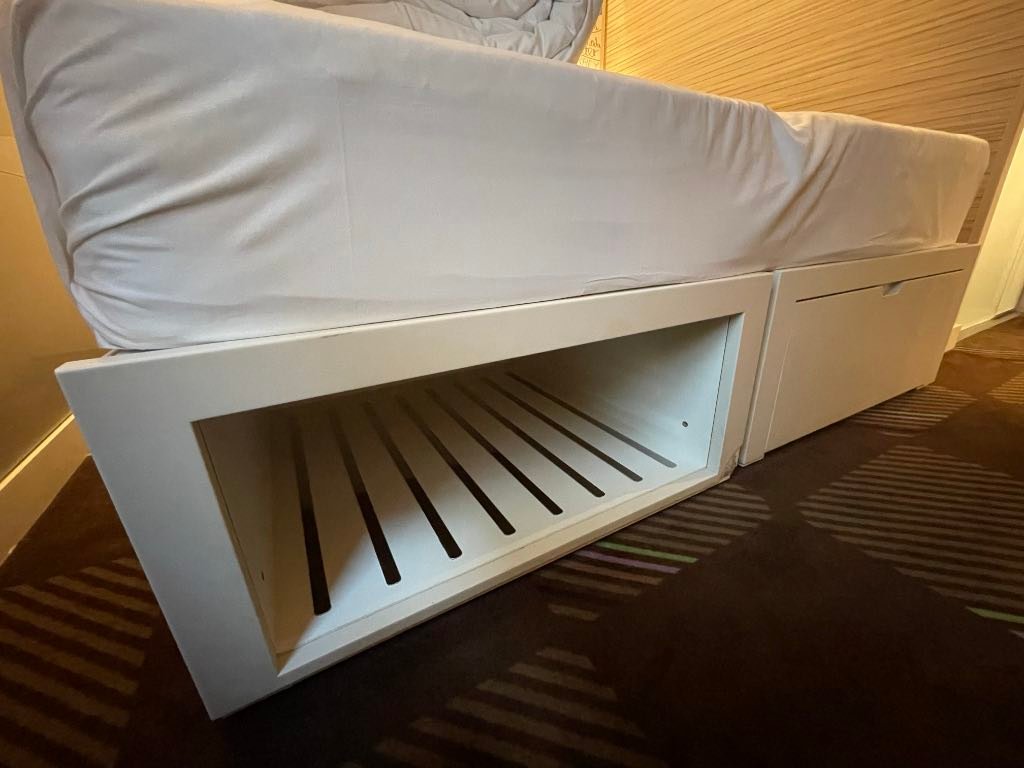 Under bed storage for luggage