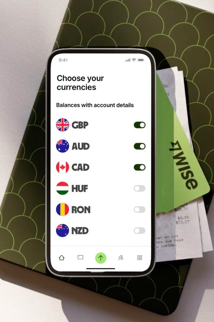 The Wise foreign currency account can be loaded with up to 40 currencies