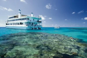Coral Princess II at her exclusive reef moorings Great Barrier Reef
